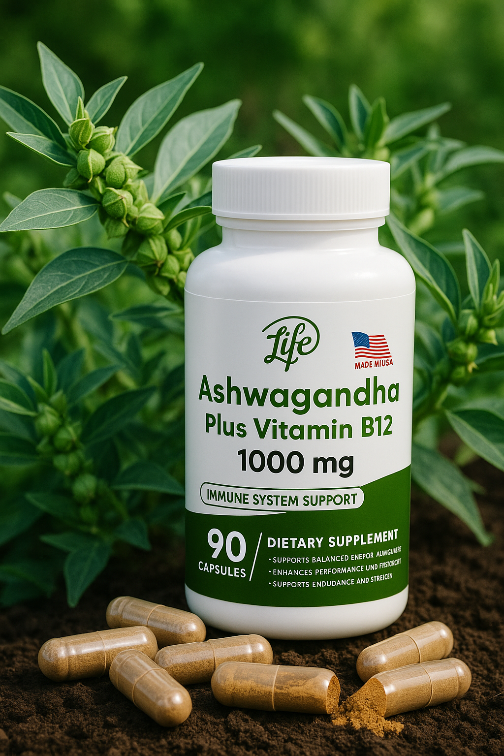 Ashwaganda Plus Vitamin B12